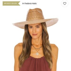 New in Bag - Lack of Color Palma Wide Fedora Hat in Natural - Sz S/M